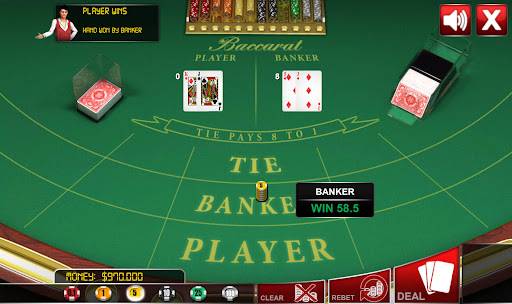 Baccarat table