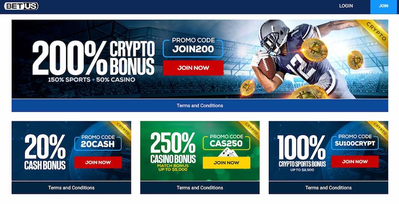 BetUS Bonuses and Promotions