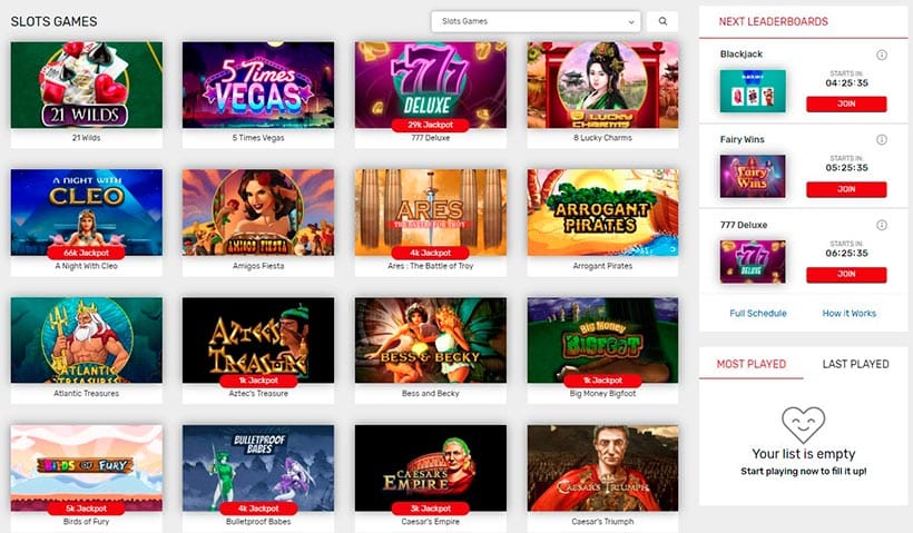 Bovada Casino Slots