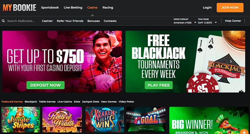 MyBookie Homepage