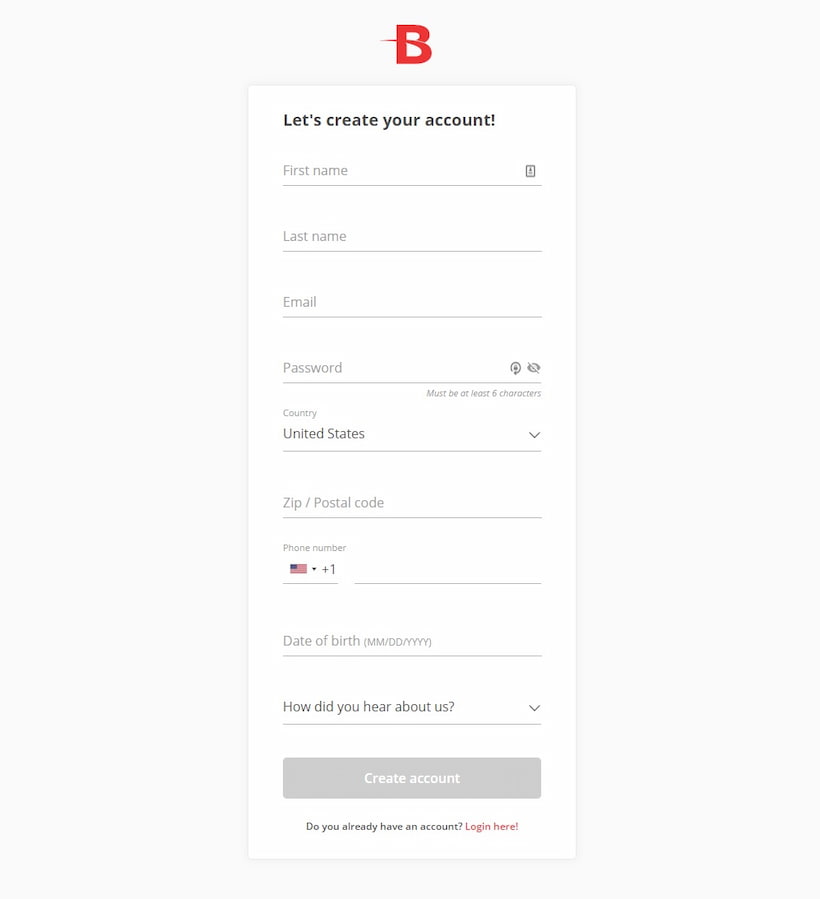 BetOnline Registration Process for 2022 Golf