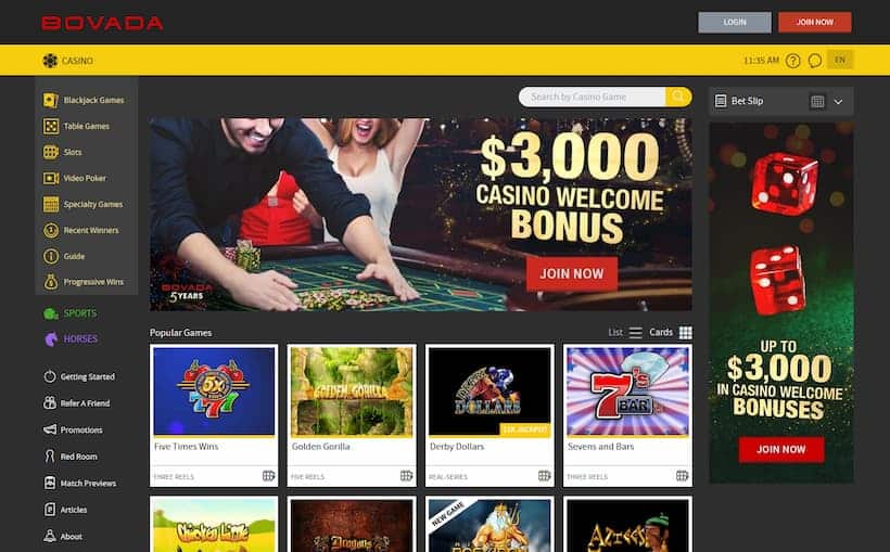 Bovada Casino New Hampshire Online Casinos