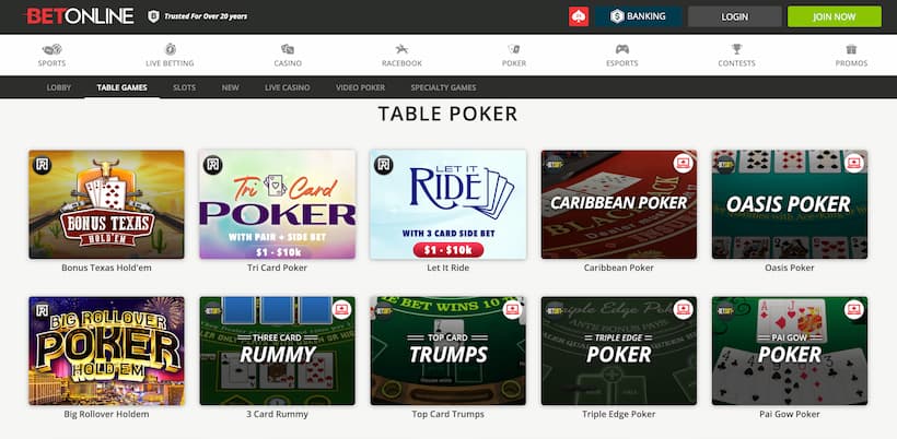BetOnline - Best Pai Gow Poker Online Casinos - image
