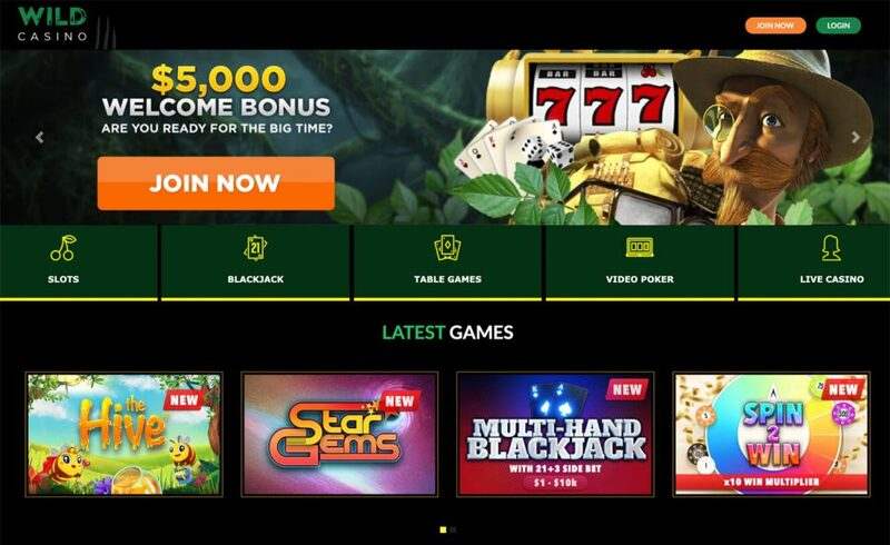 Wild Casino Welcome Bonus New Hampshire