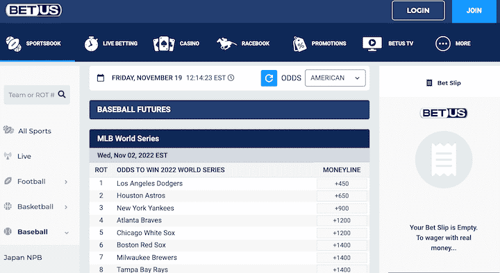 betus betting page