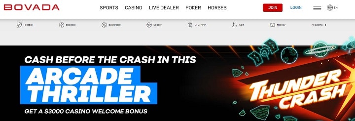 Bovada Casino Welcome Bonus Banner