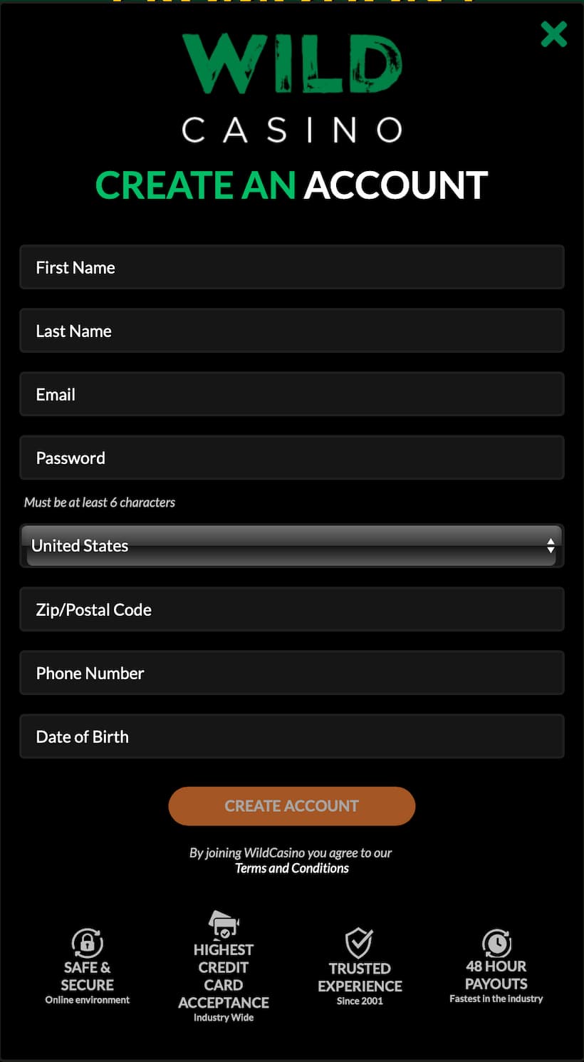 Wild Casino Account - Best Live Baccarat Casinos - image