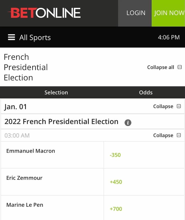 how to bet on elections