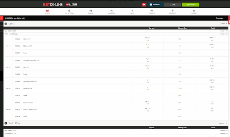 betonline spread