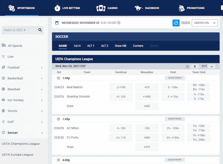betus spread betting