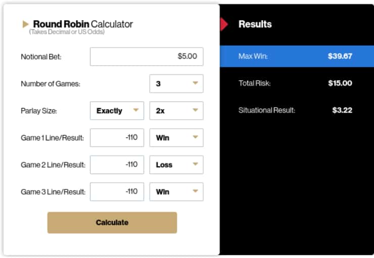 Round Robin Calculator
