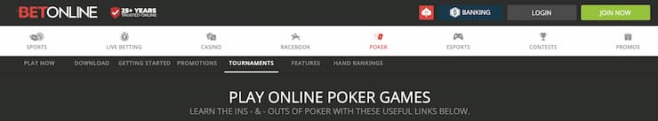 BetOnline Join Now Homepage