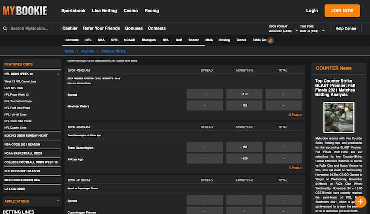 MyBookie CSGO Betting