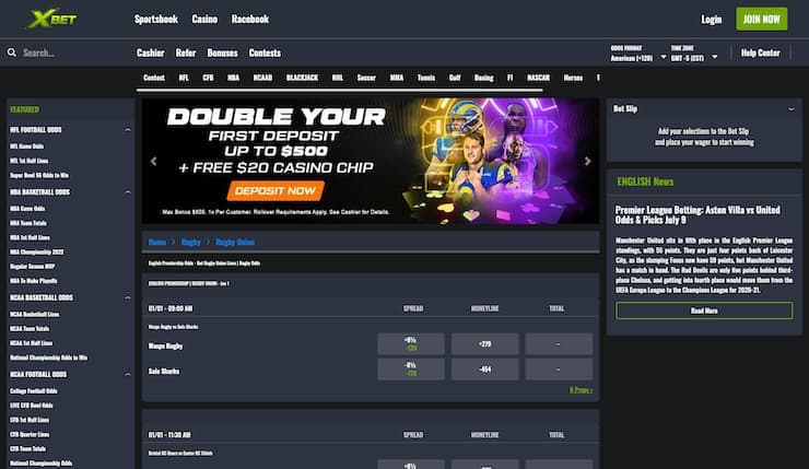 Xbet Rugby Betting