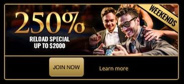 MYB Casino weekend reload bonus
