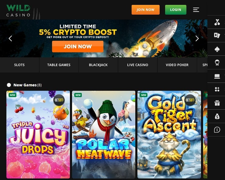 Tablet Casinos - Wild Casino