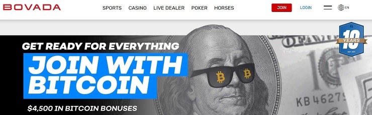 Join Bovada and start KoG betting