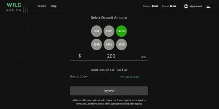 Wild Casino - Deposit Amount - Best new slots for March 2022