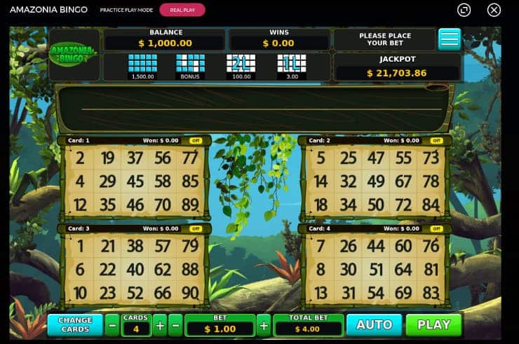 Amazonia Bingo Slots.lv