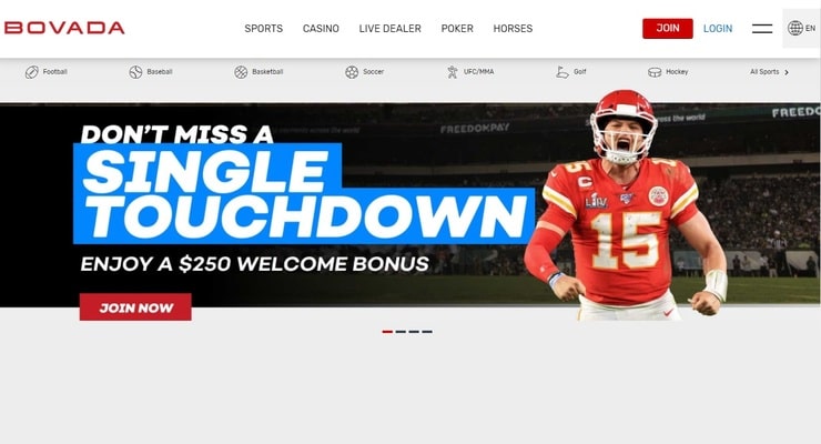 Bovada Puerto Rico gambling Homepage