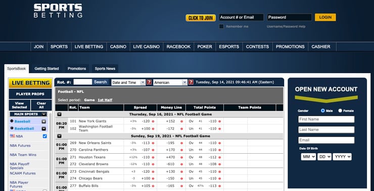 King of Glory betting site - SportsBetting.ag