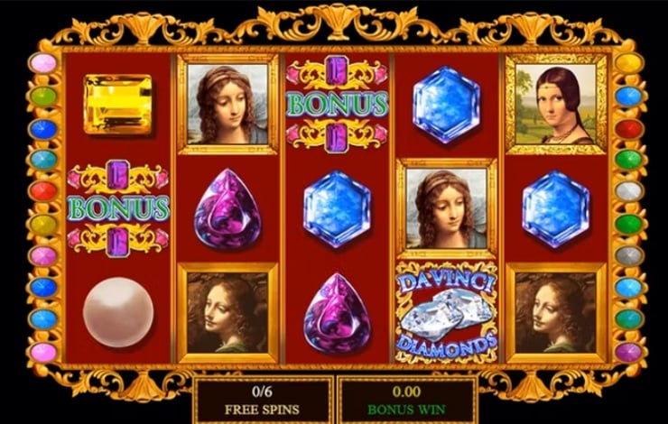 Free Spins in Da Vinci Diamonds