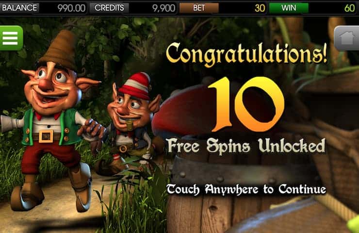 Greedy goblins free spins round