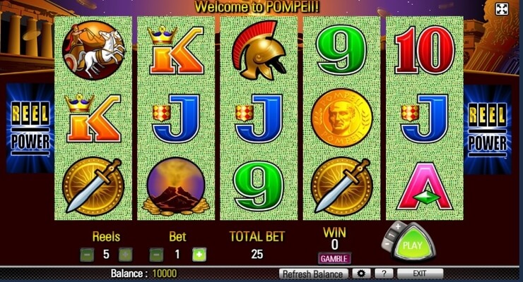 Pompeii slot game