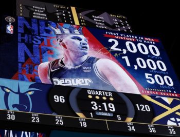 Nikola Jokic is first NBA player with 2k points, 1k rebounds and 500 assists