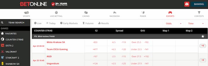 BetOnline Hearthstone betting