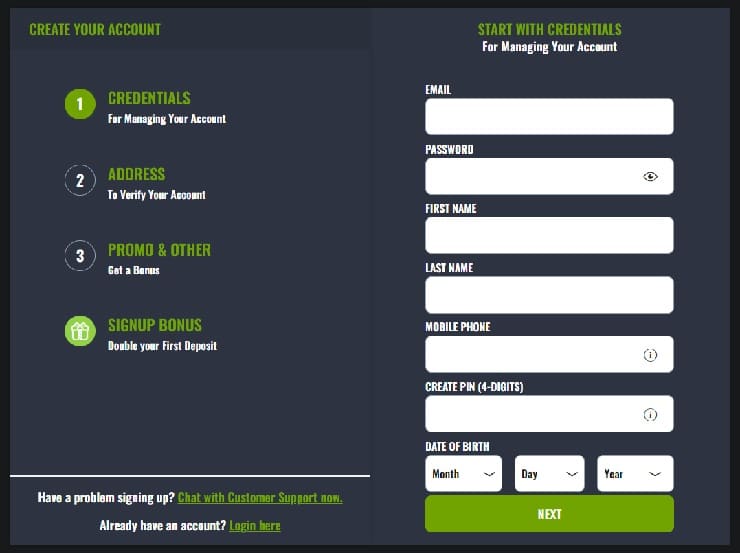 Kentucky Derby betting sites sign up stage 2
