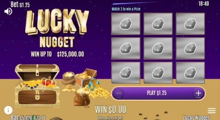Lucky Nugget Scratch Card