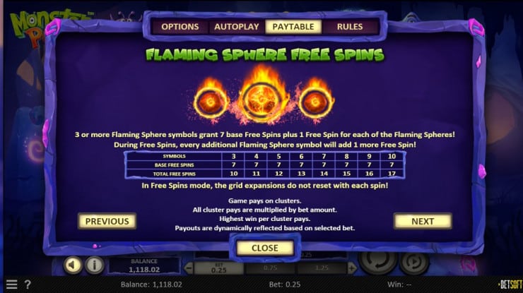 Monster Pop Slot Review - Bonus Features