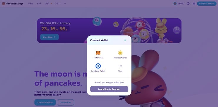 PancakeSwap Connect Wallet