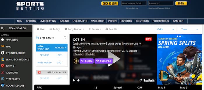 SportsBetting PUBG betting