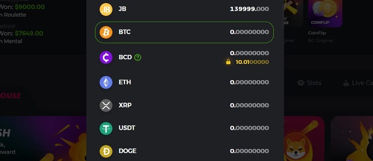BC.Game Cashier Cryptos