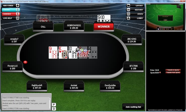 BetOnline poker table - The best crypto poker sites 