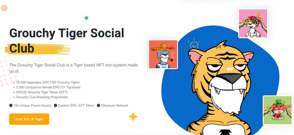 Grouchy Tiger Social Club NFTs