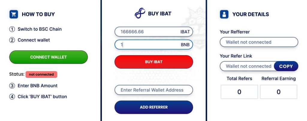 how to buy IBAT tokens 