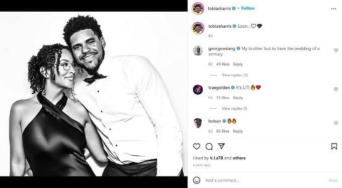 76ers' Tobias Harris marries fiancée Jasmine Winton at New York wedding