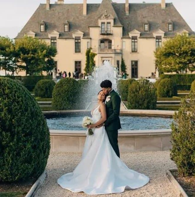 76ers' Tobias Harris marries fiancée Jasmine Winton at New York wedding