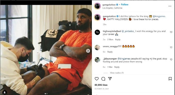 Bronny James receives first tattoos after LeBron's approval