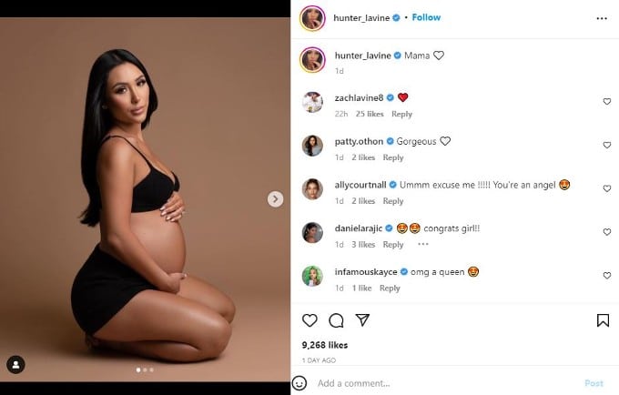 Chicago Bulls' Zach LaVine and wife Hunter Mar welcome Saint Thomas LaVine