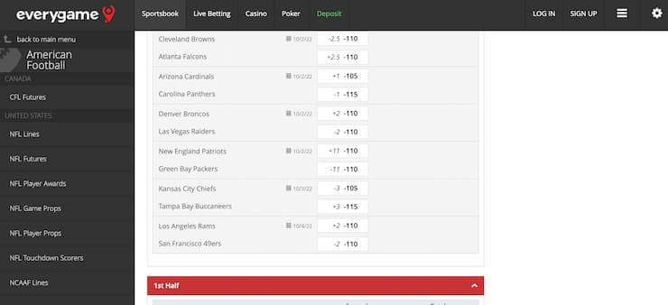 Everygame sportsbook - Top Georgia Betting Site for Football