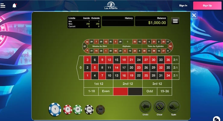 Bitcoin Roulette - Las Atlantis