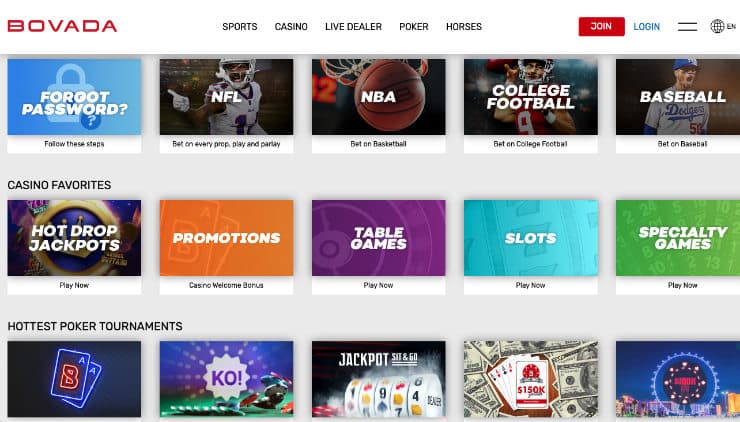 Bovada Gaming Opportunities Online