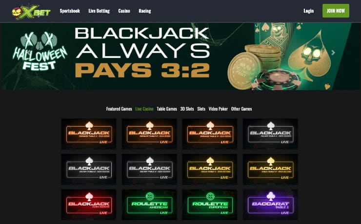 Live Dealer Games at XBet Casino