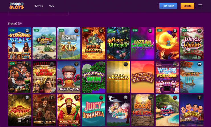 Online Slots at Super Slots Casino