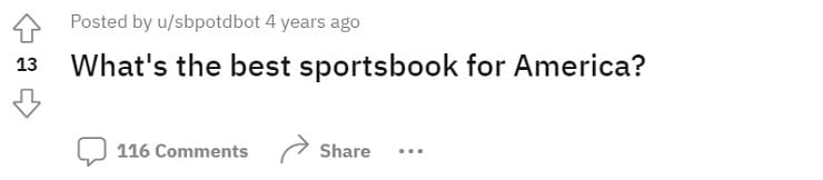 Reddit Sportsbook Best