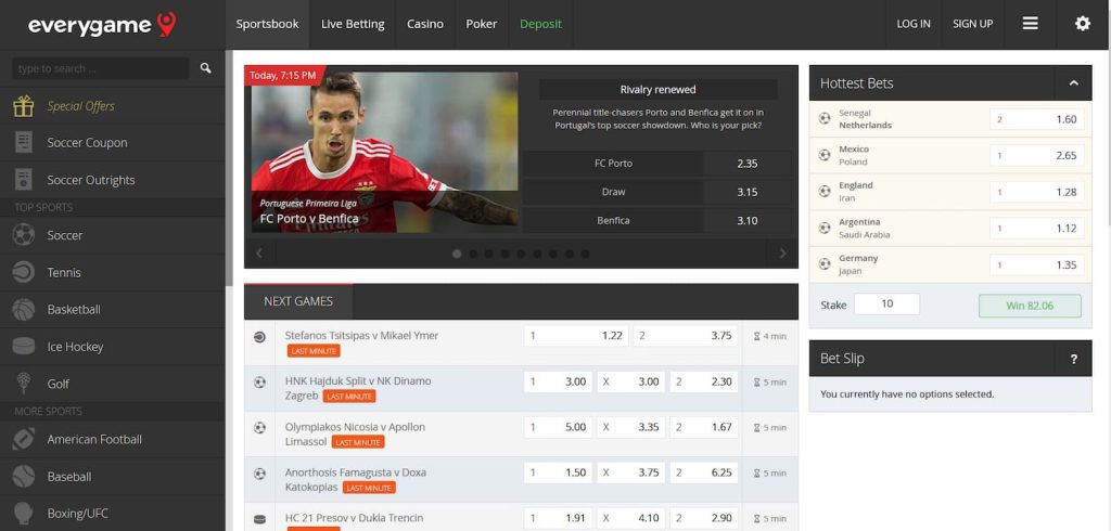 Everygame sportsbook - Live sports betting sites